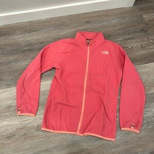 The North Face Pink Full-Zip Fleece Jacket